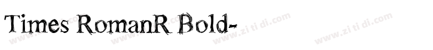 Times RomanR Bold字体转换